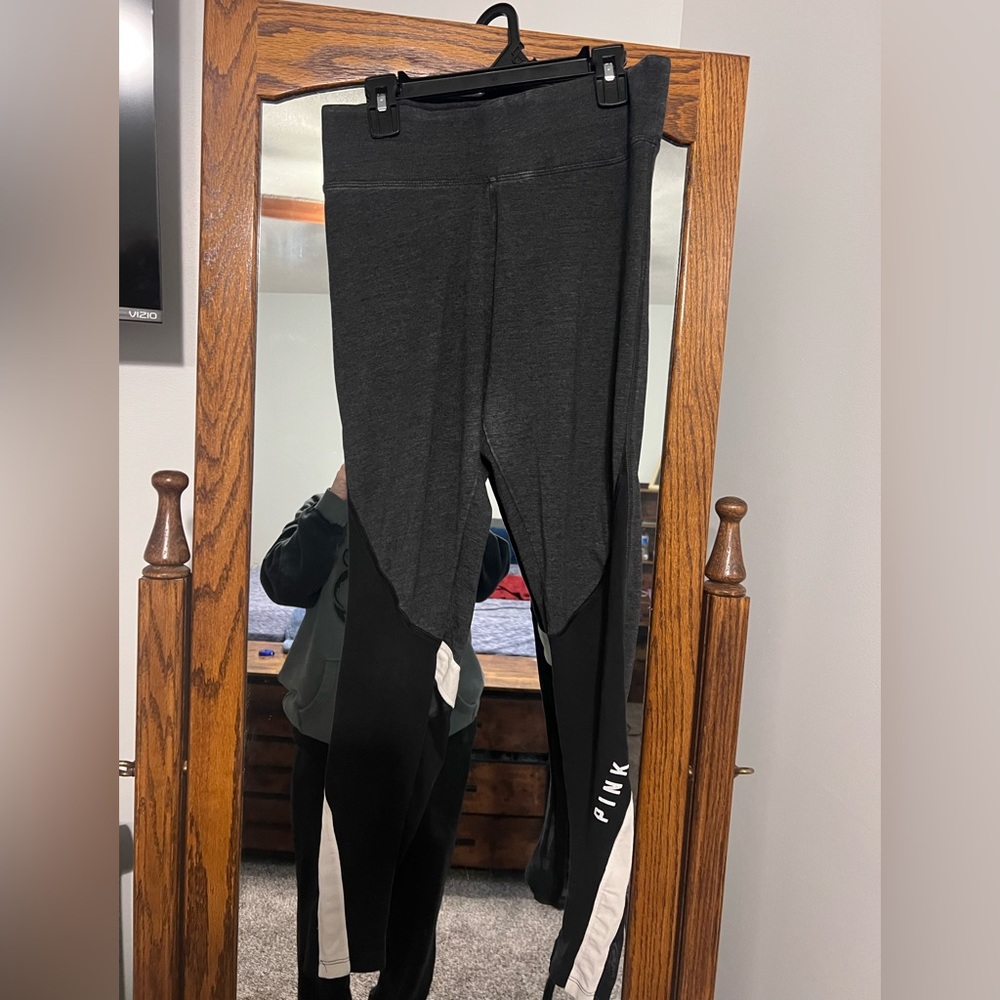 Victoria's Secret Charcoal and Black Leggings